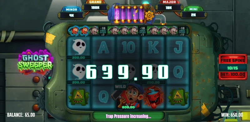 Ghost Sweeper - veľká výhra v sérii Free Spinov s multiplikátorom