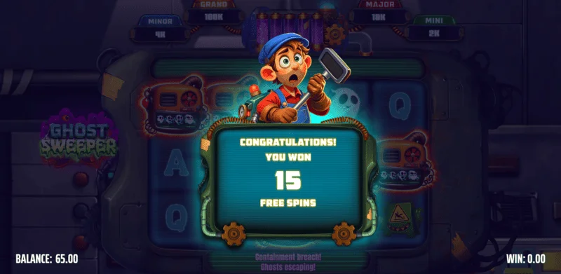 Ghost Sweeper - spustenie Free Spinov